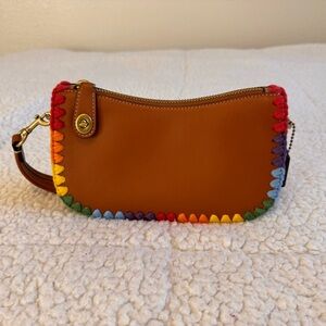Coach Swinger 20 with Rainbow Crochet